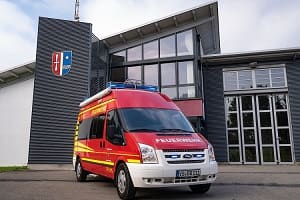 Der Einsatzleitwagen von der Seite